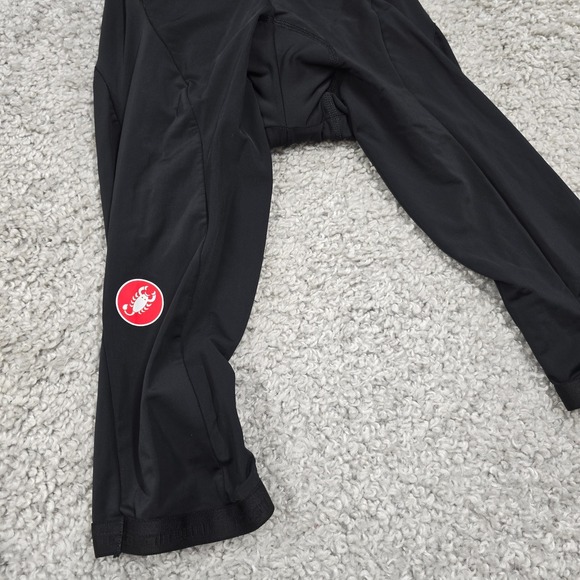 Castelli Mens Cycling Bib Shorts Black‎ Size XXL Padded Road Racewear - Picture 2 of 13